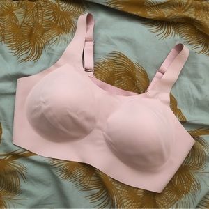 Knix baby pink adjustable straps pullover revolution bra XL